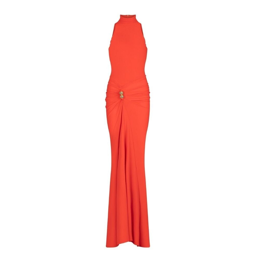 Silvia Tcherassi - Frances Cutout Gathered Jersey Gown - L